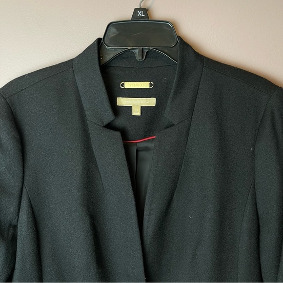 Talbots Black Italy Virgin Wool Blazer Jacket 14 - Picture 3 of 10